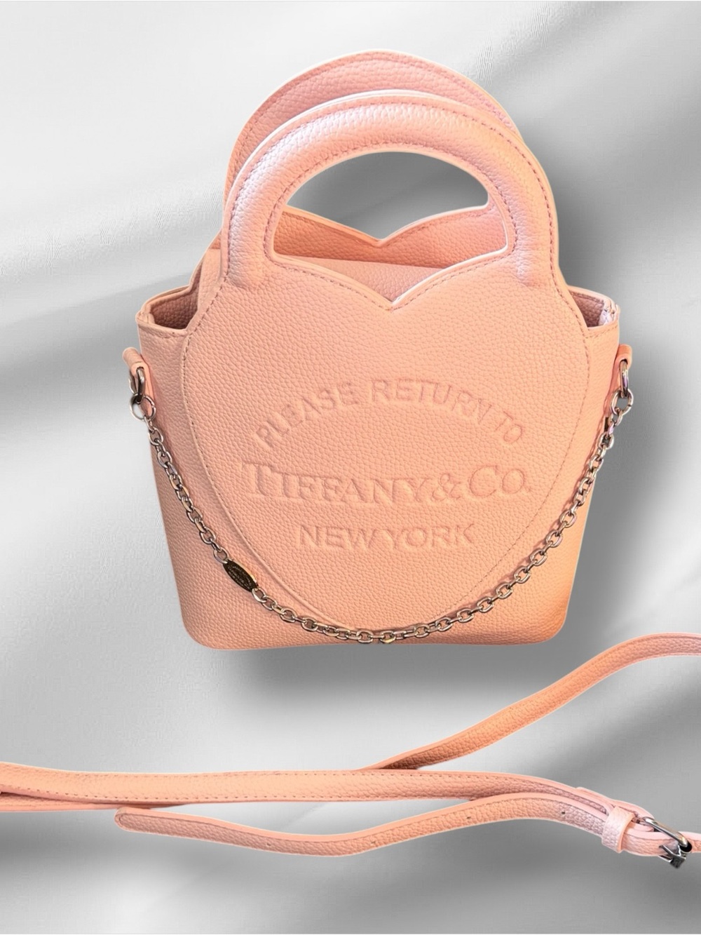 ****WEEKEND SALE****Tiffany & Co. Pink Heart Bag with Chain & Strap